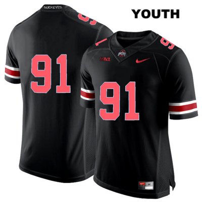 Youth NCAA Ohio State Buckeyes Drue Chrisman #91 College Stitched No Name Authentic Nike Red Number Black Football Jersey LW20X43SC